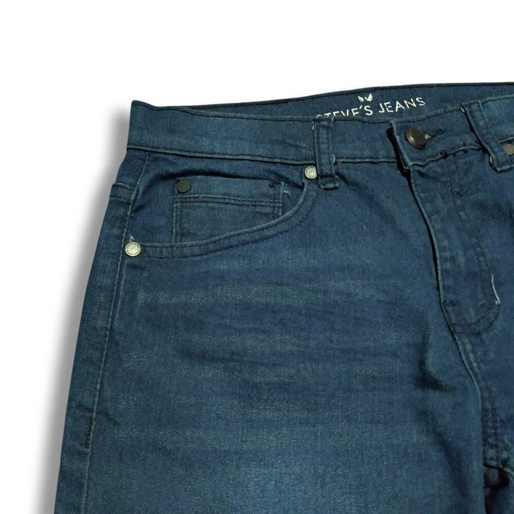 Steve's Jeans Boys Youth 16 Straight Leg Denim Dark Blue Wash